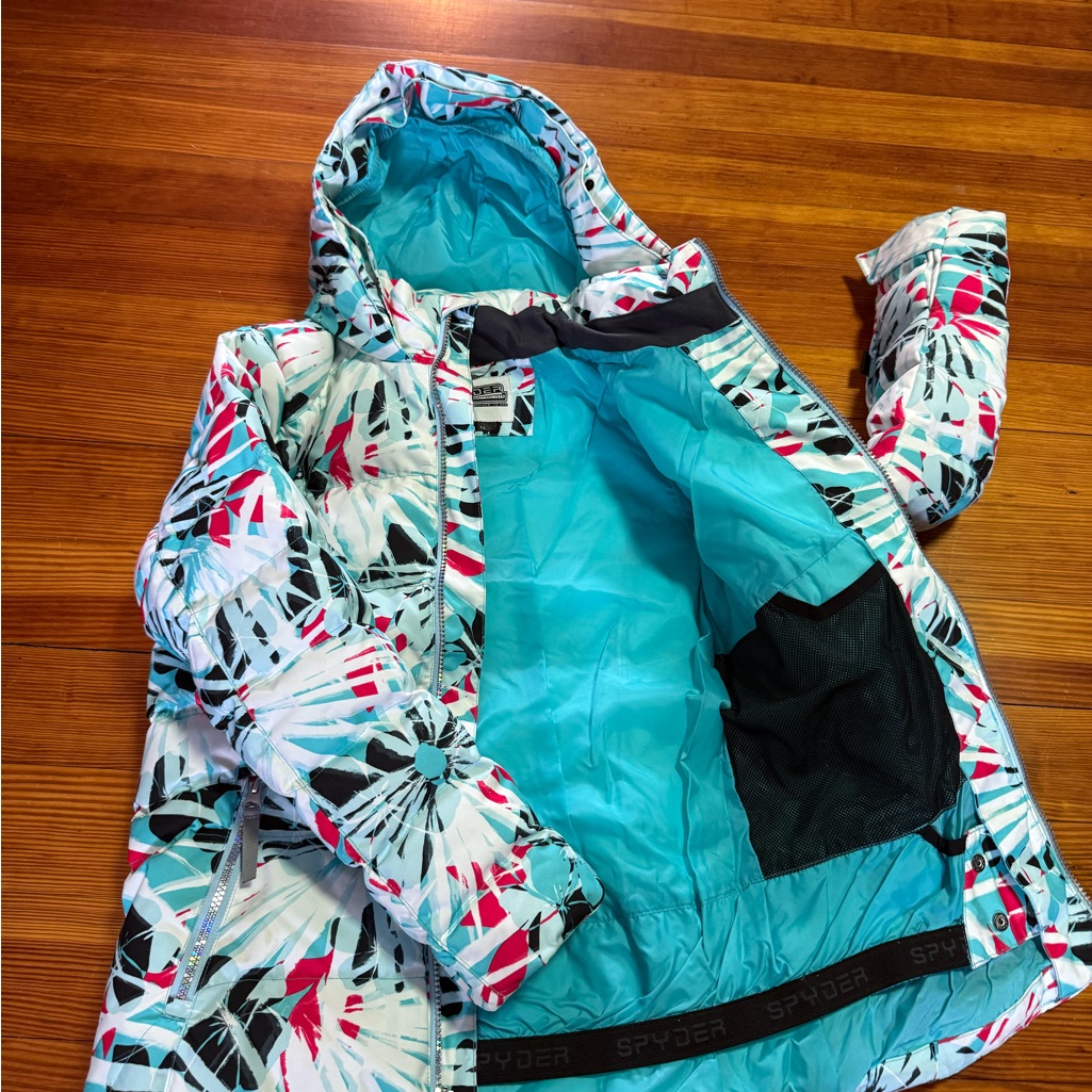 Spyder Kids' Colorful Patterned Puffer Jacket